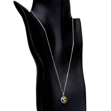 将图片加载到图库查看器,Handmade Rainbow Bombastic Necklace Created with Crystals