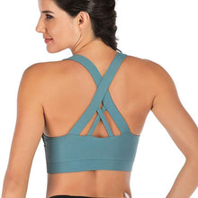 Load image into Gallery viewer, RUNNING GIRL Criss-Cross Back Padded Strappy Sports Bra