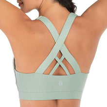 Load image into Gallery viewer, RUNNING GIRL Criss-Cross Back Padded Strappy Sports Bra