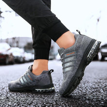 Load image into Gallery viewer, Running Mens Sport Elegant Sneakers Air Cushion Sneakers Lace Up Low Top Jogging Shoes Man Athletic Footwear Breathable Comfortable Athletic Running Sneakers