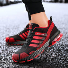 Load image into Gallery viewer, Running Mens Sport Elegant Sneakers Air Cushion Sneakers Lace Up Low Top Jogging Shoes Man Athletic Footwear Breathable Comfortable Athletic Running Sneakers