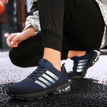 Load image into Gallery viewer, Running Mens Sport Elegant Sneakers Air Cushion Sneakers Lace Up Low Top Jogging Shoes Man Athletic Footwear Breathable Comfortable Athletic Running Sneakers