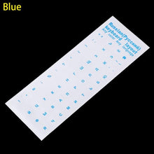 Load image into Gallery viewer, Russian Letters Transparent PVC Keyboard Stickers Waterproof Self-adhesive Multicolor Cover Sticker Keyboard Protector Stickers