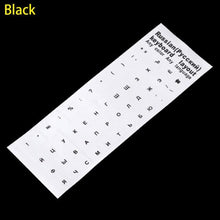 Load image into Gallery viewer, Russian Letters Transparent PVC Keyboard Stickers Waterproof Self-adhesive Multicolor Cover Sticker Keyboard Protector Stickers