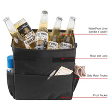 Load image into Gallery viewer, Ryhpez Car Trash Can with Lid - Car Trash Bag Hanging with Storage Pockets