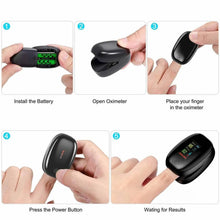 Load image into Gallery viewer, Finger Pulse Oximeter – Heart Rate & SPO2 Monitor
