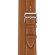 将图片加载到图库查看器,Apple Watch Series 7 (2021) 45 mm – Titanium Case • GPS + Cellular • 32GB – Brown Faux Leather Band
