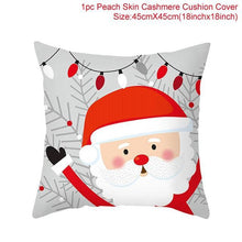 Load image into Gallery viewer, Santa Claus Cushion Cover Merry Christmas Christmas Deer Santa Claus Merry Christmas Decorative Sofa Throw Pillow Decorations For Home Christmas Ornament