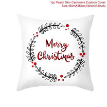 Load image into Gallery viewer, Santa Claus Cushion Cover Merry Christmas Christmas Deer Santa Claus Merry Christmas Decorative Sofa Throw Pillow Decorations For Home Christmas Ornament