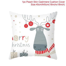 Load image into Gallery viewer, Santa Claus Cushion Cover Merry Christmas Christmas Deer Santa Claus Merry Christmas Decorative Sofa Throw Pillow Decorations For Home Christmas Ornament
