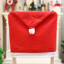 Load image into Gallery viewer, Santa Hats Dining Chair Covers Slipcover