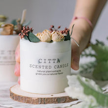 将图片加载到图库查看器,Scented Candle Gift Box With Tray Cover Soy Wax Candle New Year Gift Creative Glass Romantic Scented Candle Balancing Healing Candle Natural Soy Wax White Natural Scented Purifying Candle for Aromatherapy