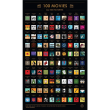 Load image into Gallery viewer, Scratch Off 100 Poster Movies Of All Time Must-See Movies Unique Design Perfect Gift For Teens And Older