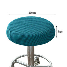 将图片加载到图库查看器,Seat Chair Slipcover Thickened Round Chair Cover Bar Stool Cover Elastic Stretchable Polyester Round Washable Stool Cushion Home Jacquard Bar Stool Covers Stretch Round Chair Seat Cover Chair Seat Slipcovers
