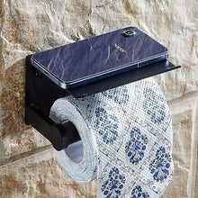 Load image into Gallery viewer, Self-adhesive Toilet Paper Holder With Shelf