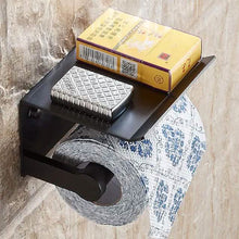 Load image into Gallery viewer, Self-adhesive Toilet Paper Holder With Shelf