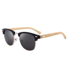 Load image into Gallery viewer, Semi Rimless Frame Driving Sunglasses Men Black Business Design Sun Glasses Stylish Cool Polarized Sunglasses For Men Retro Frame New Driving Sunglasses Outdoor Round Shaped Elegant Shades Comfortable Eyewear