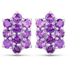 Load image into Gallery viewer, 6.80 Carat Genuine Amethyst .925 Sterling Silver 3 Piece Jewelry Set (Ring, Earrings, and Pendant w/ Chain)