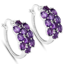 Load image into Gallery viewer, 8.32 Carat Genuine Amethyst .925 Sterling Silver Jewelry Set