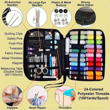 Load image into Gallery viewer, Sewing Kit With 100 Sewing Supplies And Accessories - 24-Color Threads