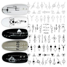 Load image into Gallery viewer, Sexy Lady Pattern 3D Nail Stickers Character Image Decals Slider Valentine Black White Nail Art Decoration Strip Line Nail Decal Self-Adhesive 3D Wave Design Decoration for Women Girls Art Stickers Decal Decoration Metallic Curve Strip Line Nail