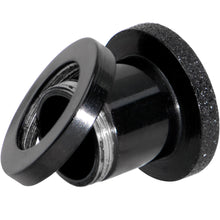 Load image into Gallery viewer, Black PVD Sandblasted Screw Fit Tunnel Plug Set 5mm to 16mm