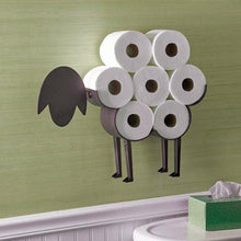 Load image into Gallery viewer, Sheep Decorative Toilet Paper Holder Bathroom Hardware Tissue Storage Toilet Roll Holder Bathroom Accessories Iron Paper Storage Sheep Toilet Paper Roll Holder Metal Wall Mounted Free Standing Bathroom Tissue Storage