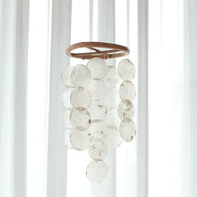 Load image into Gallery viewer, Shell Wind Chime Room Decoration Hanging Wind chime Outdoor Decoration, Bamboo Wind Chimes Unique Outdoor Handmade Chimes as Memorial Gift for Mom Family Wall Pendant Home Office