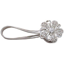 将图片加载到图库查看器,Shiny Flowers Magnetic Curtain Clip Tieback European Style Curtain Clasp Hanging Ball Rope Straps Home Decoration Accessories Crystal Curtain Magnetic Tieback Flower Curtain Clips Buckle with Stretchy Wire Rope For Home Office Decoration