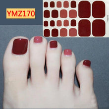 Load image into Gallery viewer, Shiny Toenail Sticker Full Cover Feet Decorations Mixed Patterns Nail Wraps Beauty Design Waterproof Toenail Art Manicure Toe Nail Polish Stickers Glitter Toenail Nail Polish Strips Decals Full Wraps Self Adhesive Toe Nail Tip Full Toe Nail Wraps