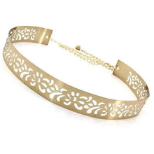 将图片加载到图库查看器,Shiny Women Metal Belt Luxurious Gold Dress Chain Belts Elegant Polished Adjustable Metal Mirror Waist Belt