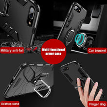 将图片加载到图库查看器,Shockproof Armor Case For iPhone XR iPhone X Xs Xs Max Stand Holder Ring Phone Cover for iPhone 6 6S 6PLUS 7 8 plus Slim Durable Soft Anti-Scratch 360 Degree Rotating Ring Holder Kickstand Protective With Magnetic Case