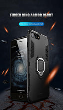 将图片加载到图库查看器,Shockproof Armor Case For iPhone XR iPhone X Xs Xs Max Stand Holder Ring Phone Cover for iPhone 6 6S 6PLUS 7 8 plus Slim Durable Soft Anti-Scratch 360 Degree Rotating Ring Holder Kickstand Protective With Magnetic Case