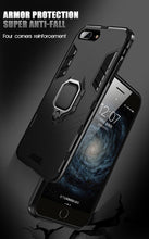将图片加载到图库查看器,Shockproof Armor Case For iPhone XR iPhone X Xs Xs Max Stand Holder Ring Phone Cover for iPhone 6 6S 6PLUS 7 8 plus Slim Durable Soft Anti-Scratch 360 Degree Rotating Ring Holder Kickstand Protective With Magnetic Case