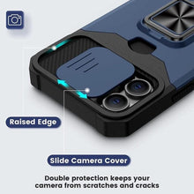 Load image into Gallery viewer, Shockproof Camera Cover & Kickstand Heavy Duty Protective Case Suitable For iPhone 14 Pro Max Card Push Anti-fall Mobile Phone Case iPhone 13 12 11 Pro Max Ring Protective Cover