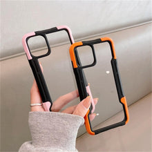 Load image into Gallery viewer, Shockproof Phone Case For iPhone 12 11 13 Pro Max Transparent Case For iPhone 11 12 13 Hard Soft Full Cover 360 Degree Protective Cover Simple Luxury Design Shiny iphone cover
