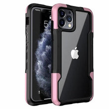 Load image into Gallery viewer, Shockproof Phone Case For iPhone 12 11 13 Pro Max Transparent Case For iPhone 11 12 13 Hard Soft Full Cover 360 Degree Protective Cover Simple Luxury Design Shiny iphone cover