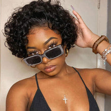 Load image into Gallery viewer, Short Curly Human Hair Wigs Pixie Cut Wigs Lace Front Wigs for Women Remy Hair Wig for Women Pre Plucked with Baby Hair Wigs For Black Women Gifts for Girlfriends