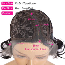 Load image into Gallery viewer, Short Pixie Cut Wig Transparent Lace Human Hair Wigs For Women Straight Frontal Wig Side Part Bob Wig Short Lace Part Wigs For Black Women Gifts for Girlfriends