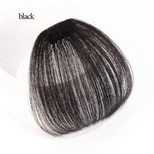 Load image into Gallery viewer, Short Synthetic Bangs Heat Resistant Hairpieces Hair Women Natural Short Fake Hair Air Bangs Hair Clips For Extensions Natural Flat Neat Bangs With Temples For Women One Piece Hairpiece