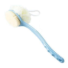 Load image into Gallery viewer, Shower Body Brush with Bristles and Loofah