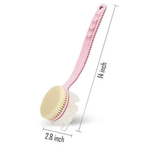 Load image into Gallery viewer, Shower Body Brush with Bristles and Loofah