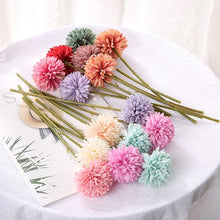将图片加载到图库查看器,Silk Flower Arrangements Bunch Artificial Flower Bouquet Ball Fake Flowers Home Widding Decoration Valentines Day Gifts