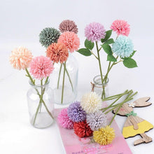 将图片加载到图库查看器,Silk Flower Arrangements Bunch Artificial Flower Bouquet Ball Fake Flowers Home Widding Decoration Valentines Day Gifts