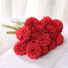 将图片加载到图库查看器,Silk Flower Arrangements Bunch Artificial Flower Bouquet Ball Fake Flowers Home Widding Decoration Valentines Day Gifts