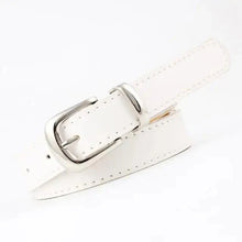 Load image into Gallery viewer, Simple Double Round Buckle PU Leather Waist Strap Vintage Design Double O-Ring Buckle Women Leather Belt For Jeans And Dresses
