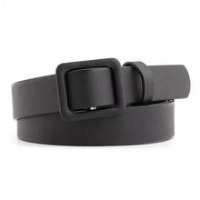 Load image into Gallery viewer, Simple Double Round Buckle PU Leather Waist Strap Vintage Design Double O-Ring Buckle Women Leather Belt For Jeans And Dresses