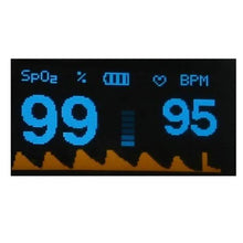 Load image into Gallery viewer, Simple Finger Pulse Oximeter Blood Pressure Monitor Heart Rate Portable