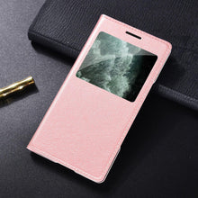 Load image into Gallery viewer, Simple Flip Ultra Thin Window Cover Leather Phone Case For iPhone 14 13 12 11 Pro Mini Luxury Leather Wallet Case Flip Cover Classic Simple iphone case