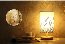将图片加载到图库查看器,Simple Modern Table Lamp Bedroom Study Bedside Lamp 5V-220v Dimming Solid Wood Creative Birthday Gift Night Light Decorative Table Lamp Cute Study Lamps for Bedroom Décor
